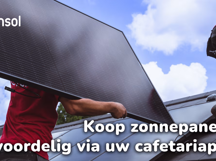 Zonnepanelen kopen met cafetariaplan